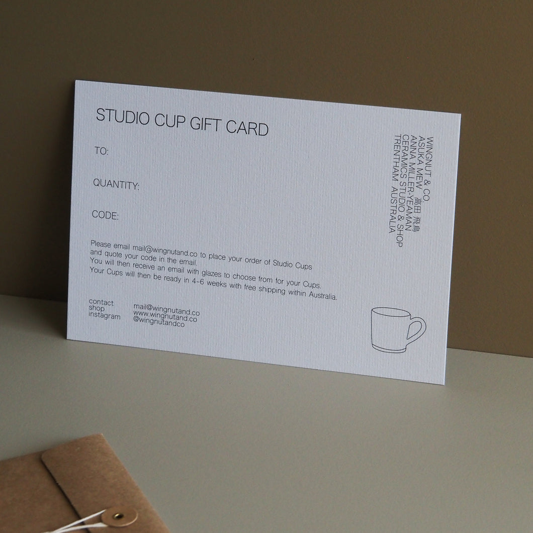 Studio Cup Gift Card